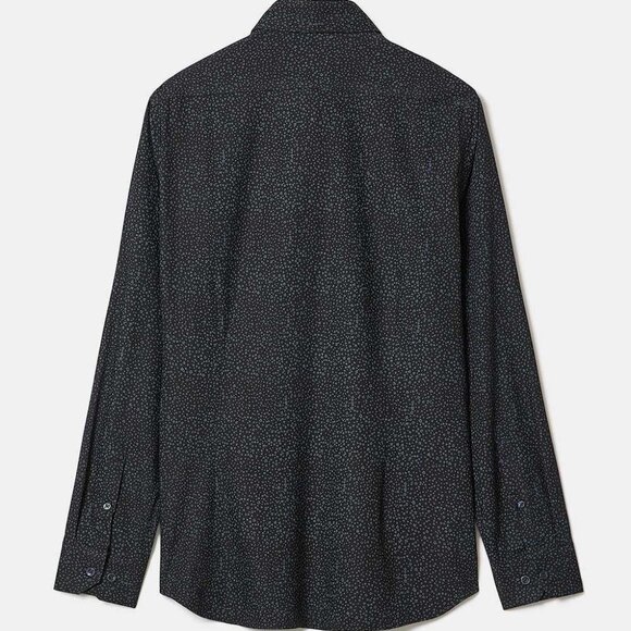 NWT Slim-Fit Dress Shirt with Floral Pattern - Picture 3 of 4